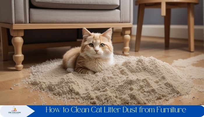 how to clean cat litter dust from walls